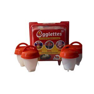 As Seen on TV New Egglettes Egg Cooker Hard Boiled Egg Pods Set of 4
